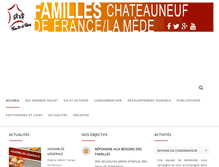 Tablet Screenshot of chateauneuflamede.familles-de-france.org