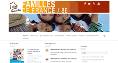 Desktop Screenshot of 86.familles-de-france.org